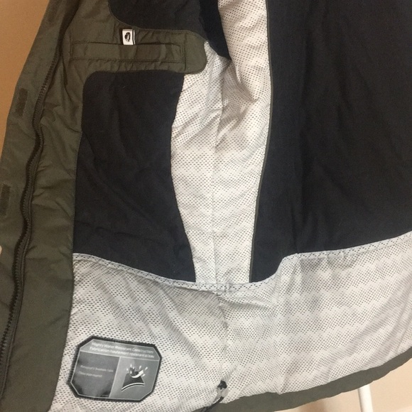 SOREL Jacket Parka Olive Green Hood Winter Ski Snow Down Coat Medium Womens 8 - Picture 7 of 8